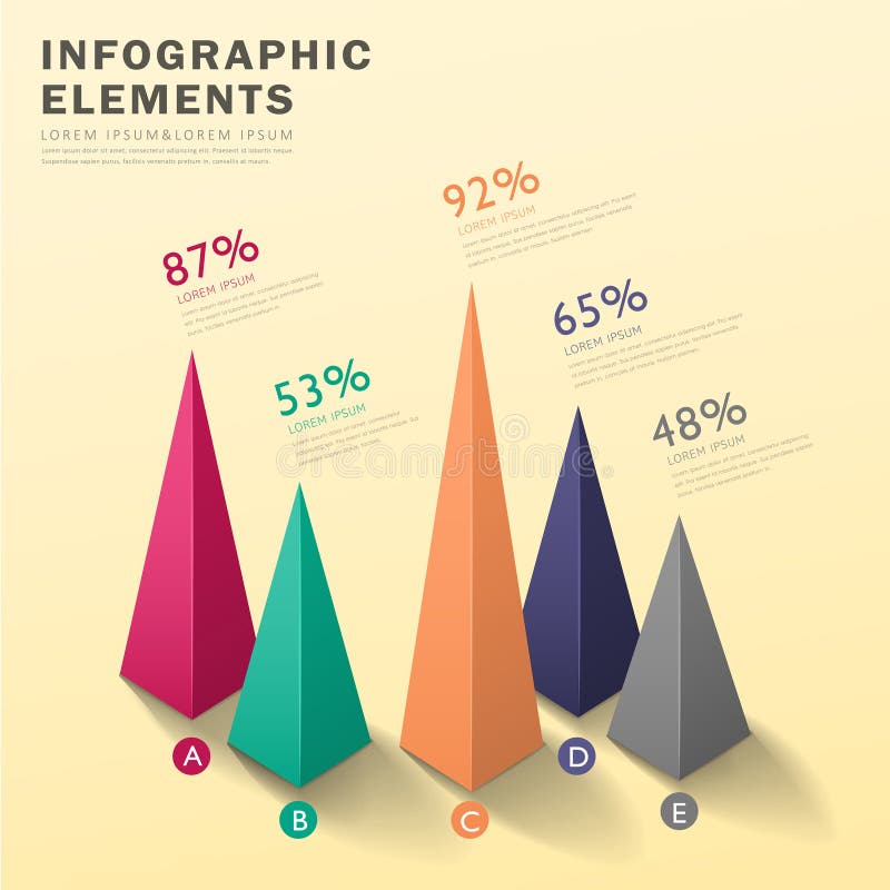 Infographics abstracto de la carta de la pirámide libre illustration Infographics abstracto de la carta de la pirámide libre illustration