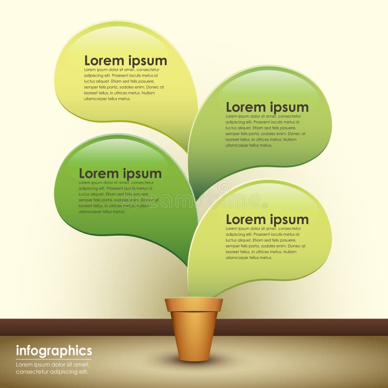 Infographics abstrato do papel 3d do vetor ilustração royalty free Infographics abstrato do papel 3d do vetor ilustração royalty free