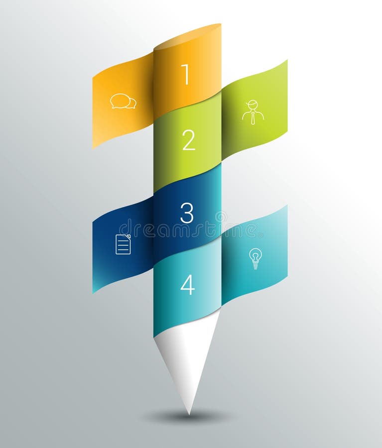 Infographics colummnbaner, mall royaltyfri illustrationer Infographics colummnbaner, mall royaltyfri illustrationer