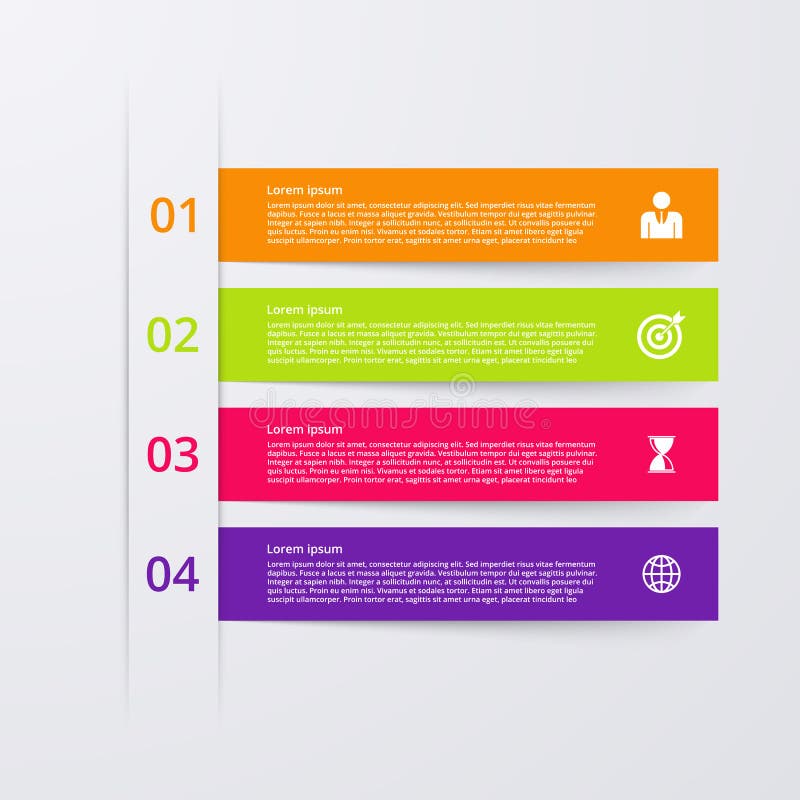 Download Infographics Dell'illustrazione Di Vettore Quattro Opzioni Illustrazione Vettoriale - Illustrazione di circolare, opzioni: 56889417