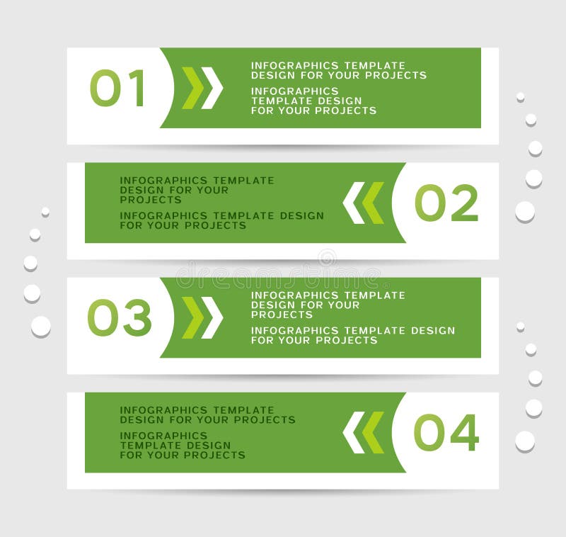Infographics design with green banners royalty free illustration Infographics design with green banners royalty free illustration
