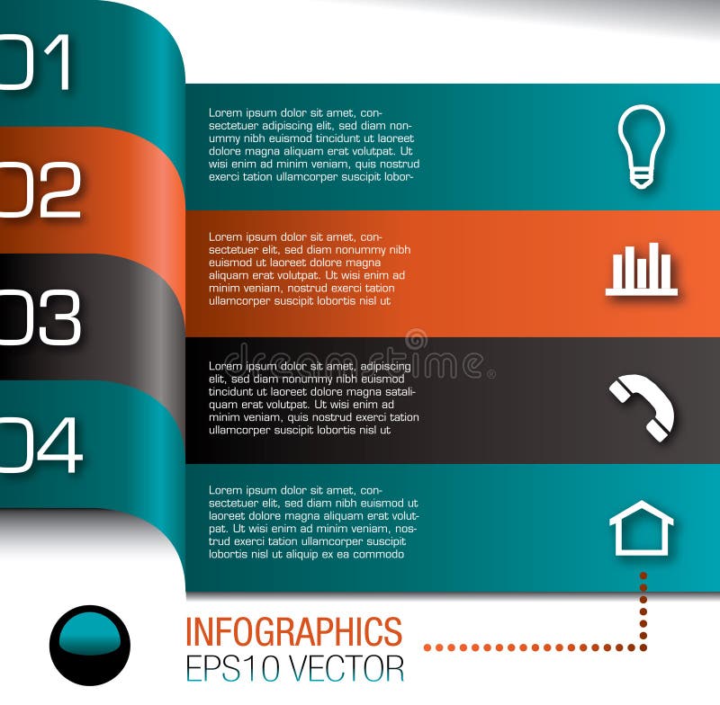 Infographics design template royalty free illustration