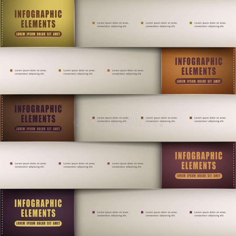 Infographics di carta di origami classici dell'estratto 3d royalty illustrazione gratis Infographics di carta di origami classici dell'estratto 3d royalty illustrazione gratis