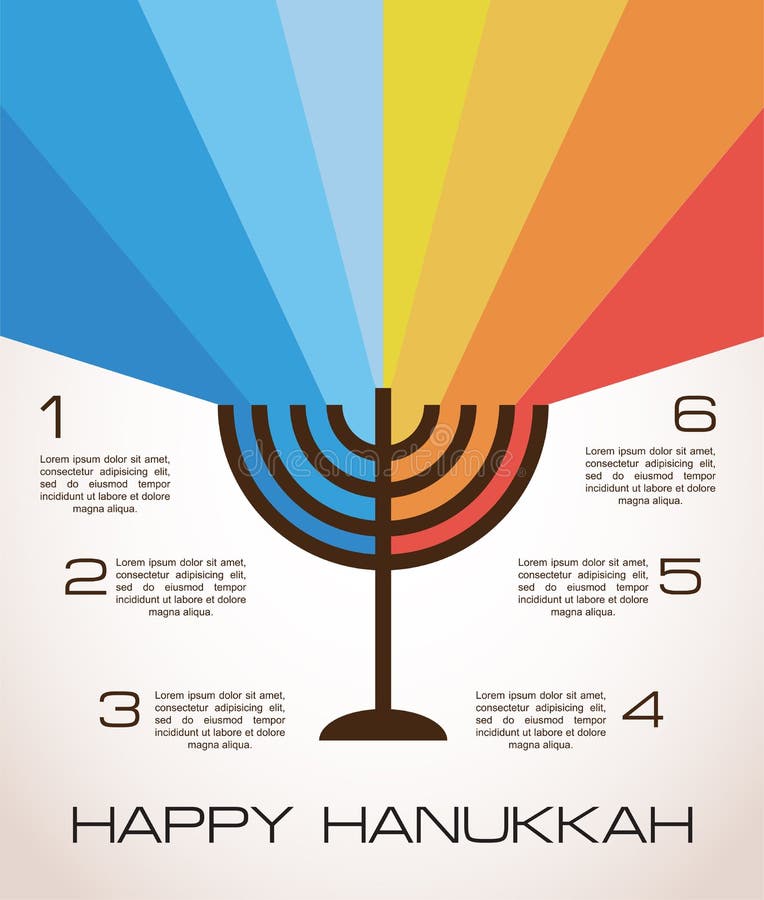 Infographics di Chanukah royalty illustrazione gratis Infographics di Chanukah royalty illustrazione gratis