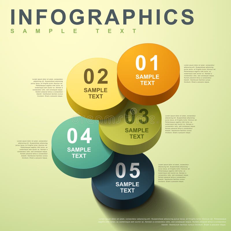 infographics do cilindro do sumário 3d ilustração do vetor infographics do cilindro do sumário 3d ilustração do vetor