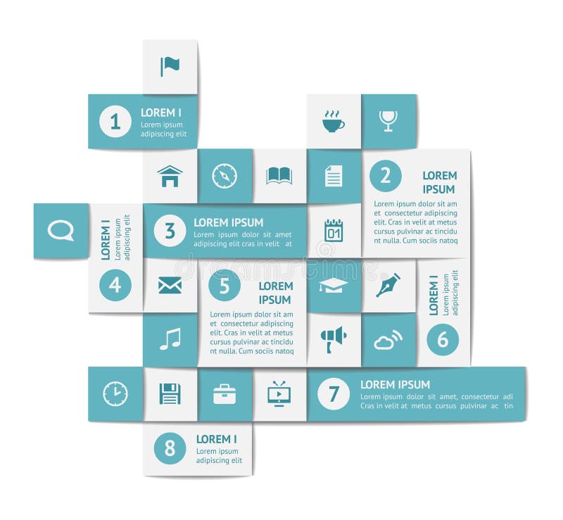 Infographics ed elementi di web illustrazione vettoriale Infographics ed elementi di web illustrazione vettoriale