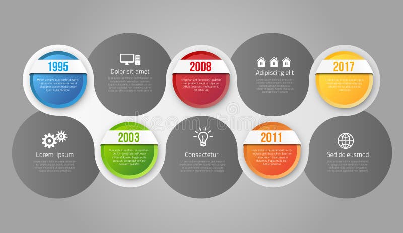 Infographics met stappen of opties stock illustratie Infographics met stappen of opties stock illustratie