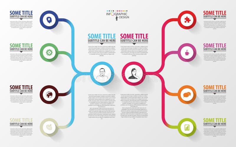 Infographics moderno Molde do projeto de plano de negócios Vetor ilustração royalty free Infographics moderno Molde do projeto de plano de negócios Vetor ilustração royalty free