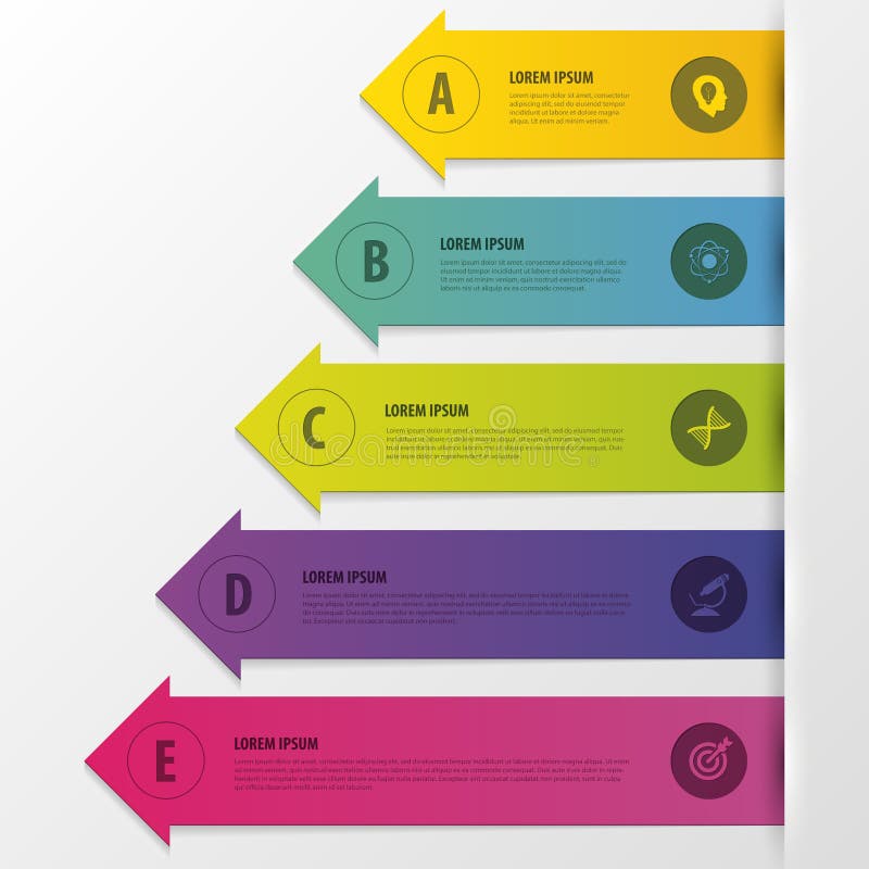 Infographics Opzioni di punto di affari Stile delle frecce Illustrazione di vettore illustrazione di stock Infographics Opzioni di punto di affari Stile delle frecce Illustrazione di vettore illustrazione di stock