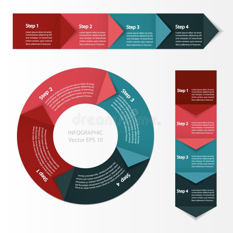 Infographics Proces mapy moduł ilustracji Infographics Proces mapy moduł ilustracji