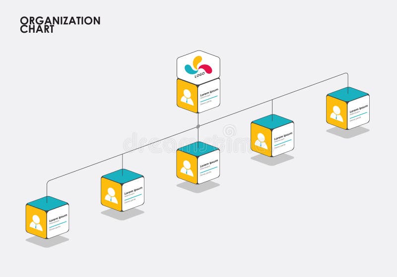 Infographics van de organisatiegrafiek met boom, Diagramstroom Vector royalty-vrije illustratie Infographics van de organisatiegrafiek met boom, Diagramstroom Vector royalty-vrije illustratie