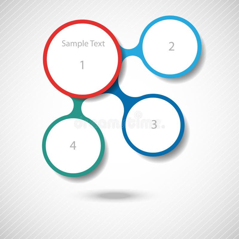 Infographics van het Metaball kleurrijke ronde diagram stock illustratie Infographics van het Metaball kleurrijke ronde diagram stock illustratie