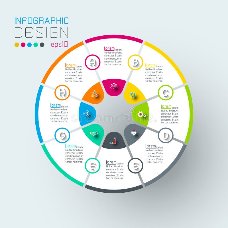 Infographics on vector art. stock illustration
