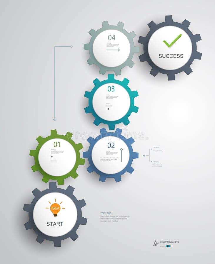 Gear Infographics vector design template can be used for workflow layout, diagram, number options, web design. Gear Infographics vector design template can be used for workflow layout, diagram, number options, web design