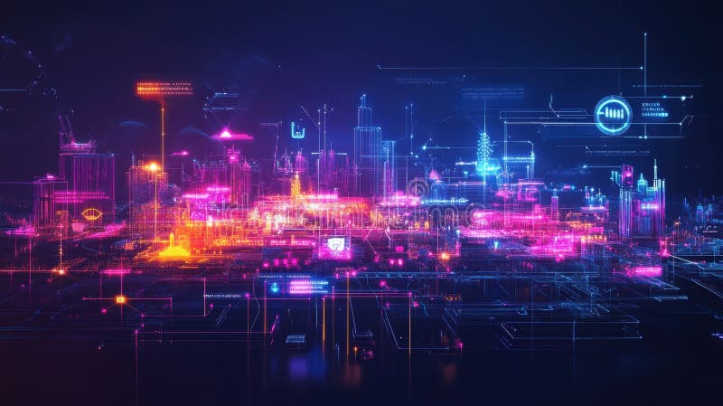 An infographicstyle map displaying microfactories in various colors with arrows pointing towards local markets visually
