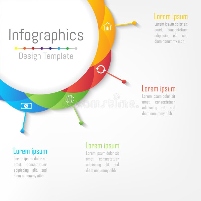 Infographic您的企业数据的设计元素与4个选择、部分、步、时间安排或者过程 圈子圆的conceptà ¹ ƒ 向量例证 Infographic您的企业数据的设计元素与4个选择、部分、步、时间安排或者过程 圈子圆的conceptà ¹ ƒ 向量例证