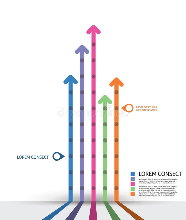Infographic设计模板 库存例证