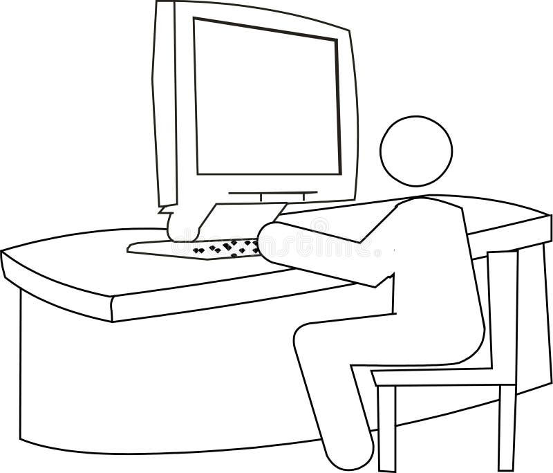 Informaticien Illustration De Vecteur Illustration Du Illustre