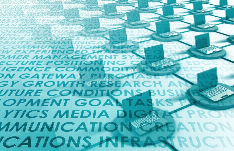 Informatietechnologie stock illustratie Informatietechnologie stock illustratie