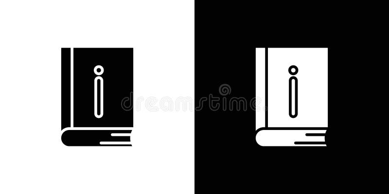 Information book icon linear logo isolated stock illustration
