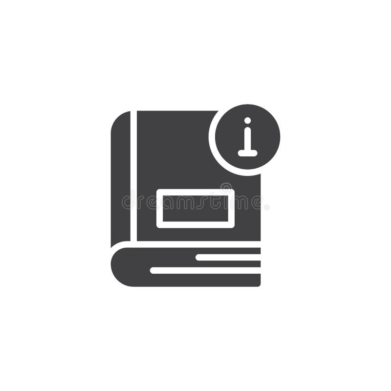 Information book vector icon royalty free illustration