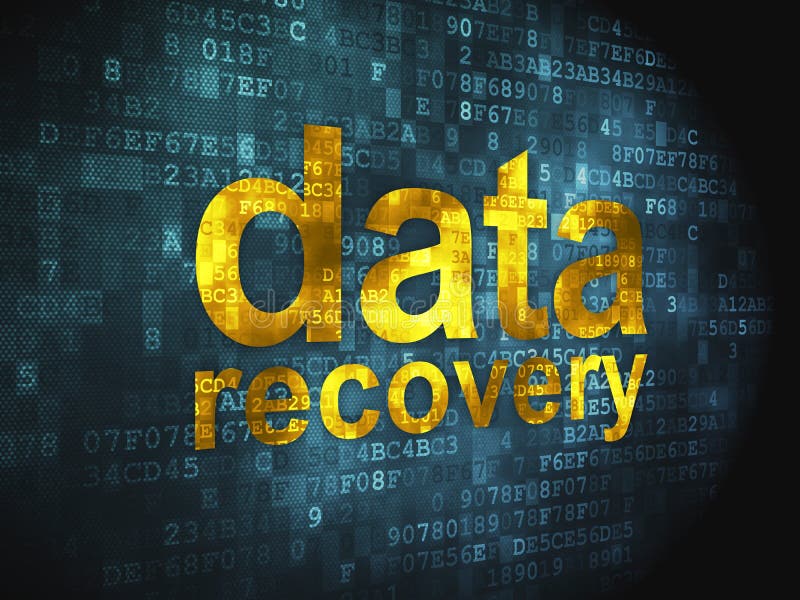 Information concept: Data Recovery on digital stock illustration