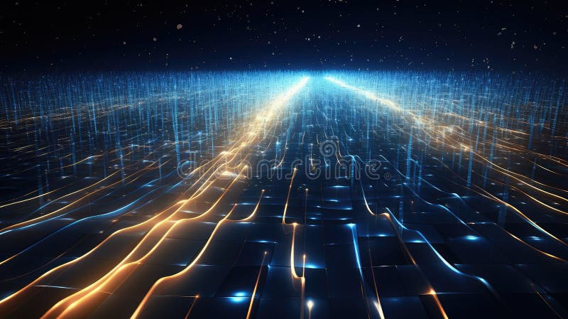 Information high tech data royalty free illustration