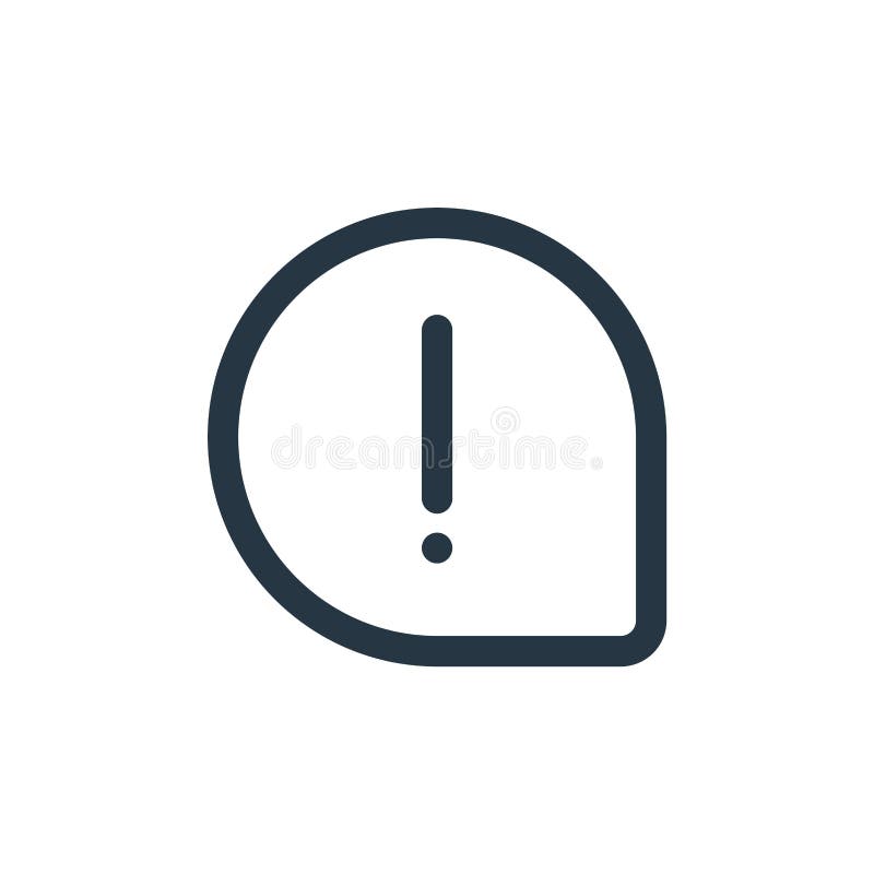 Information icon vector from ecommerce user interface concept. Thin line illustration of information editable stroke. information royalty free illustration