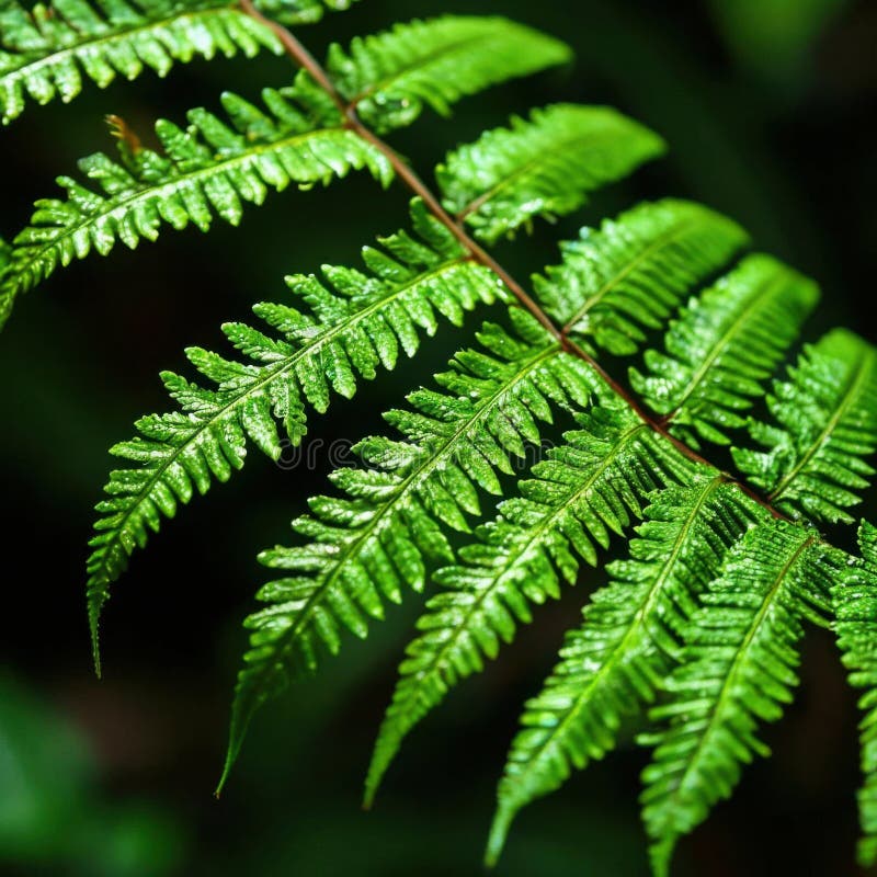 Information om Fern Leaf Veins vektor illustrationer
