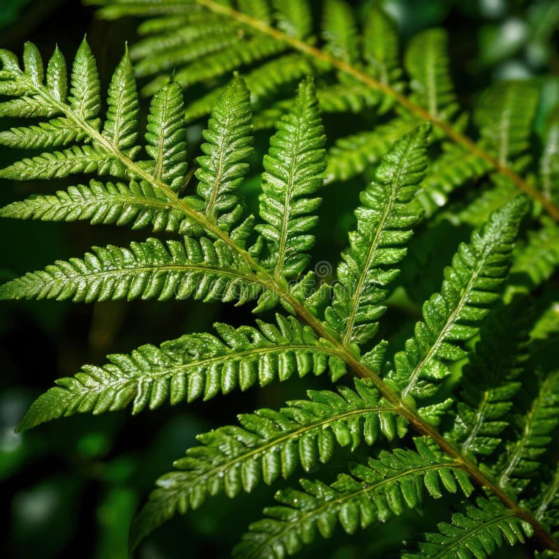 Information om Fern Leaf Veins vektor illustrationer
