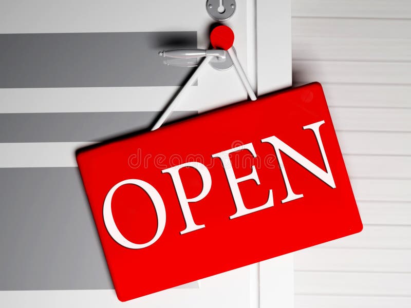 Information about opening royalty free illustration