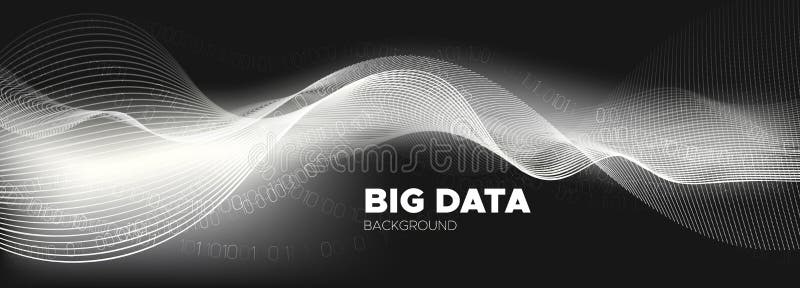 Information Technology. Gray Particles Vector. vector illustration