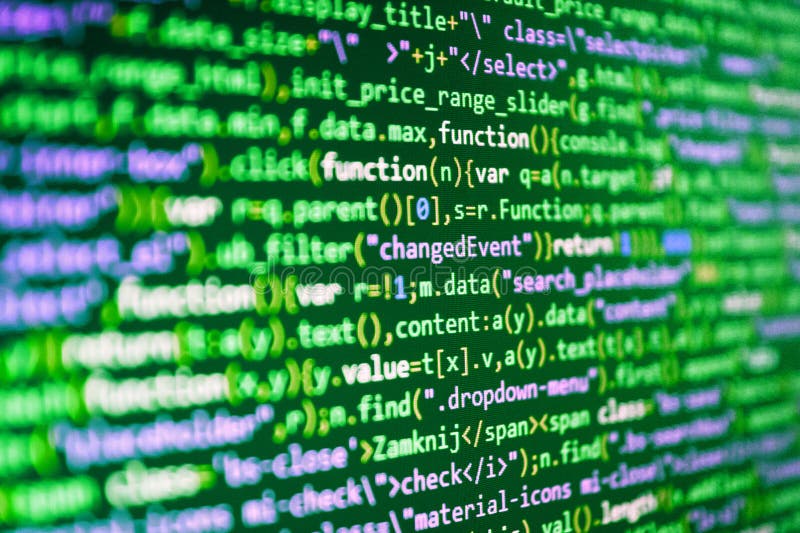 Information Technology Website Coding Stock Photo - Image of coding ...