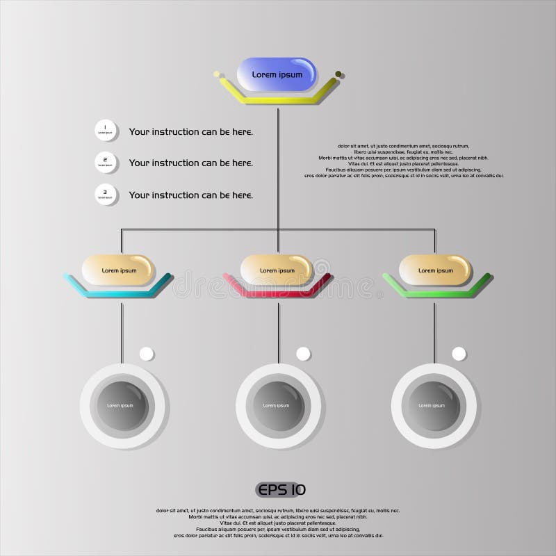 Informationsdiagram kartlägger med färgrik anvisning och kopierar utrymmebakgrund, illustration stock illustrationer Informationsdiagram kartlägger med färgrik anvisning och kopierar utrymmebakgrund, illustration stock illustrationer