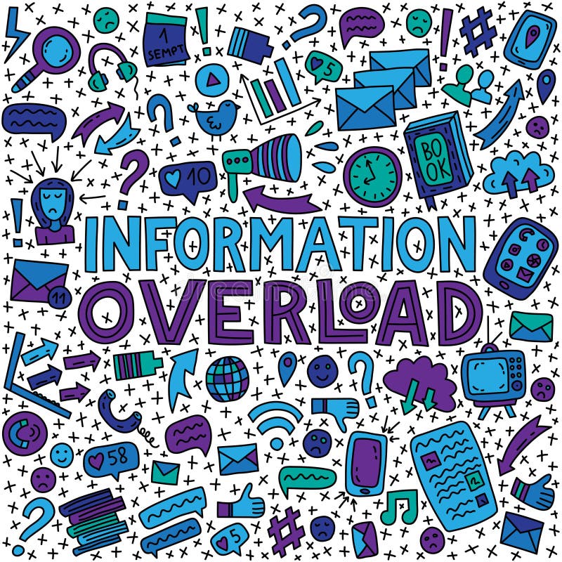 Informativ överbelastningsillustration royaltyfri illustrationer Informativ överbelastningsillustration royaltyfri illustrationer