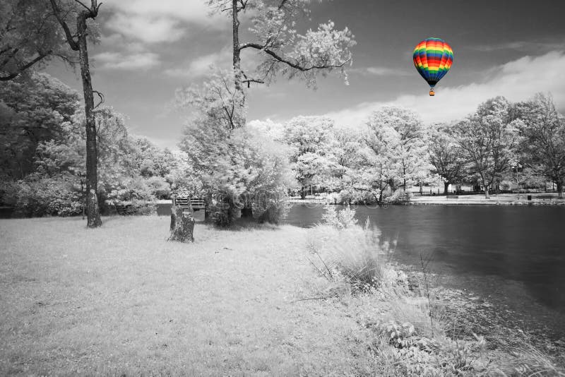 The infrared dreamy scenery