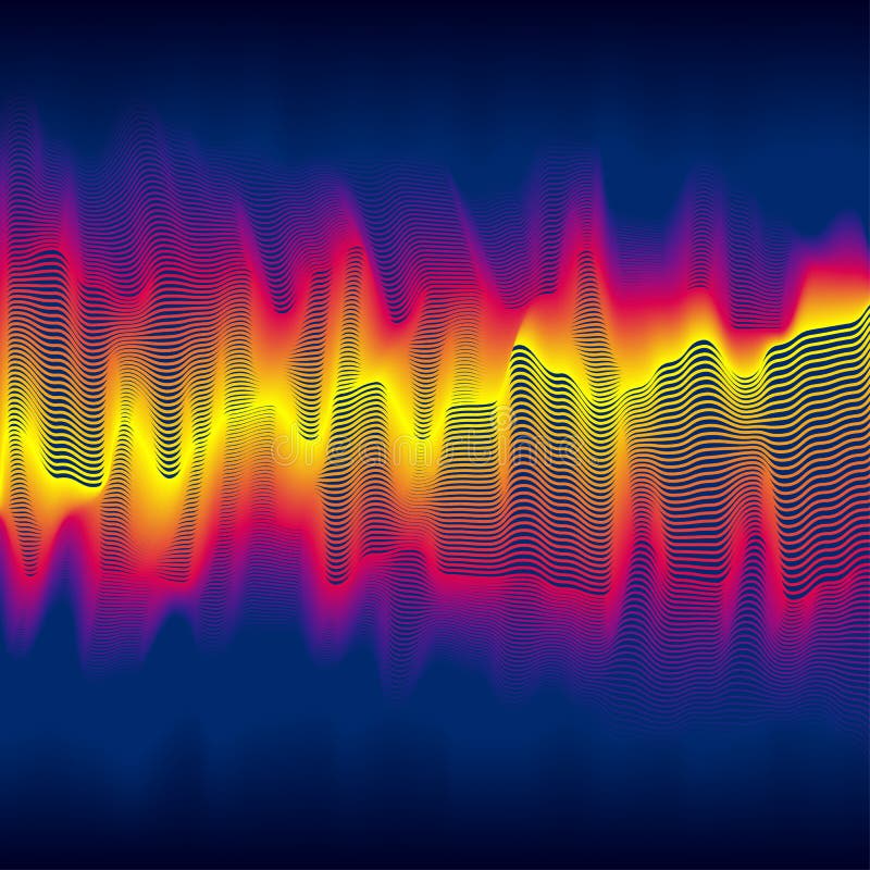 Infrared heat wave stock illustration Infrared heat wave stock illustration
