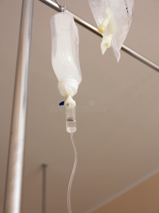 Infusion Bottle With IV Solution In Hospital Stock Image Image 34433951
