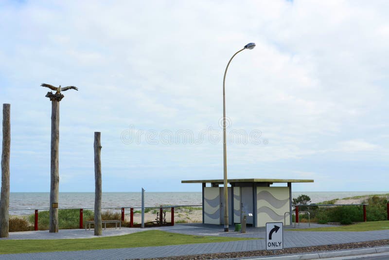 Ingang aan Henley Beach, Zuid-Australië stock fotografie Ingang aan Henley Beach, Zuid-Australië stock fotografie