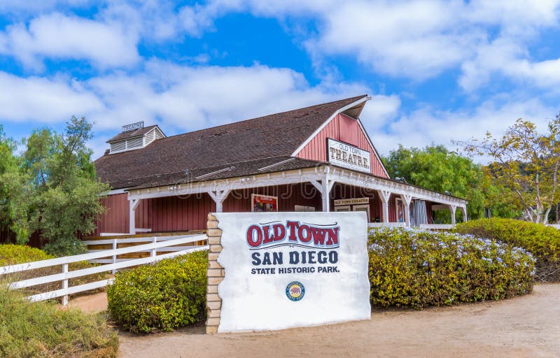 Ingang aan Oude Stad San Diego State Historic Park
