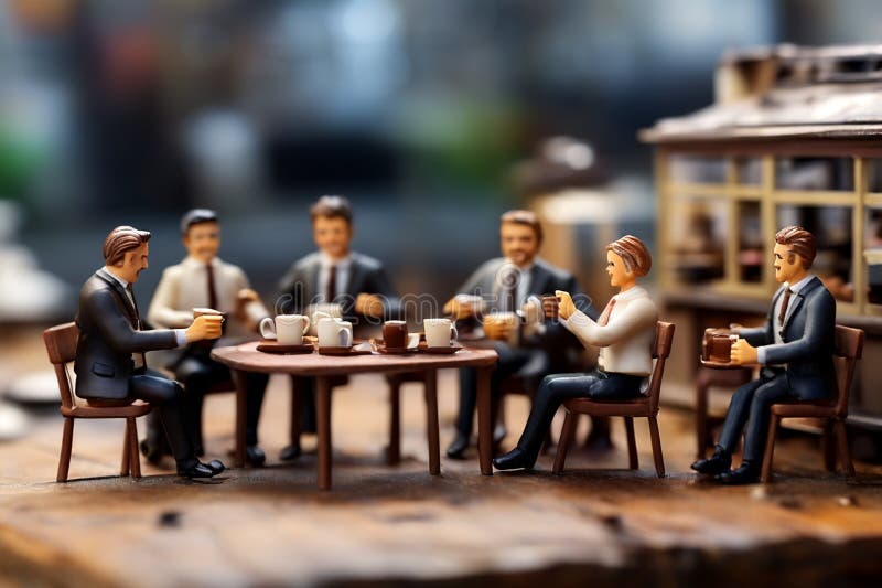 Ingegneri miniaturizzati che riparano computer royalty illustrazione gratis