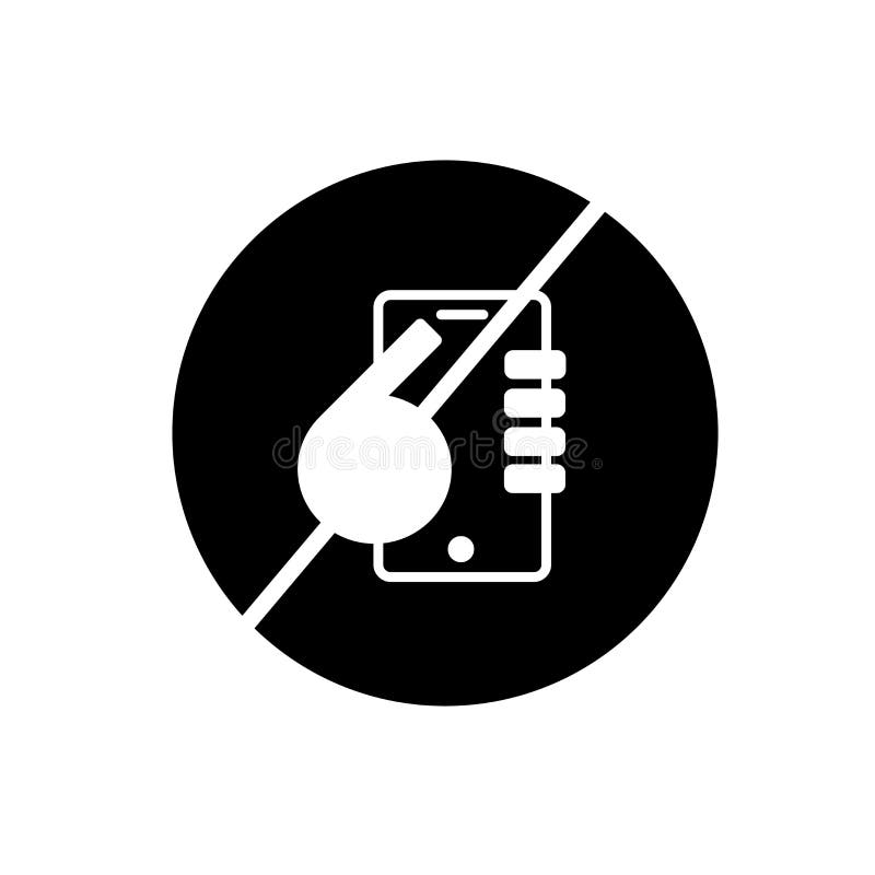 Ingen telefonsymbolsvektor som isoleras på vit bakgrund, inget telefontecken stock illustrationer Ingen telefonsymbolsvektor som isoleras på vit bakgrund, inget telefontecken stock illustrationer