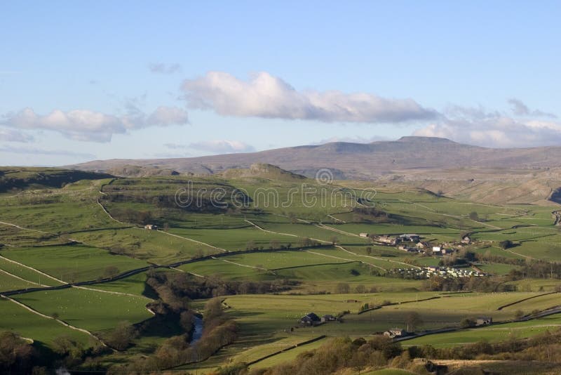 Ingleborough from above Langcliffe near Settle, Yorkshire Dales