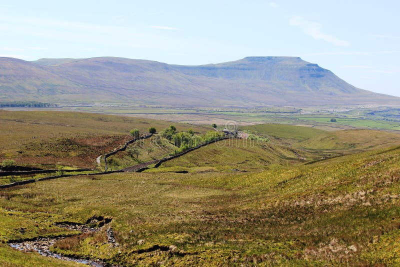 Ingleborough and Blea Moor from Whernside.