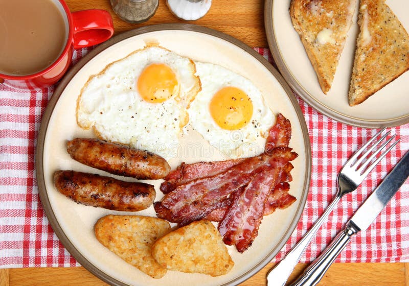 Inglés completo Fried Breakfast imagen de archivo libre de regalías Inglés completo Fried Breakfast imagen de archivo libre de regalías