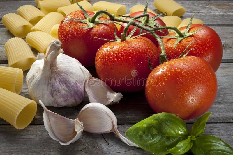 Ingredientes alimentarios de las pastas italianas