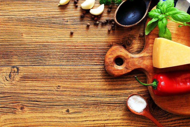 Ingredientes para cozinhar o alimento Vista superior fotografia de stock royalty free Ingredientes para cozinhar o alimento Vista superior fotografia de stock royalty free