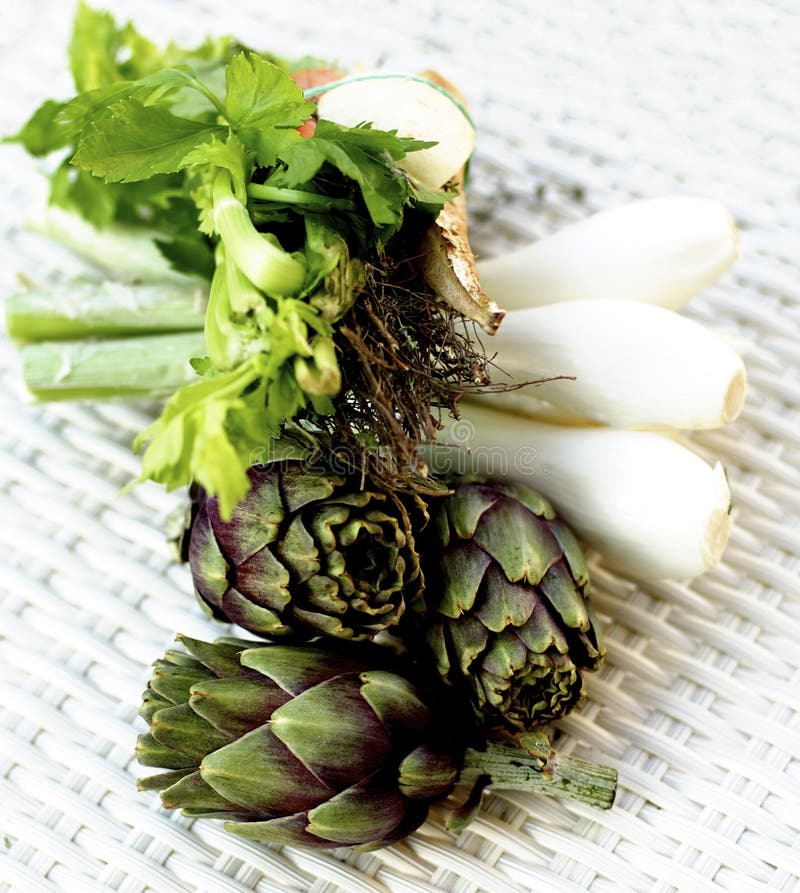 Ingredients of Artichoke Soup