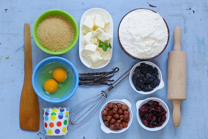 Ingredients for Baking Cakes and Muffins Stock Photo Image of sugar