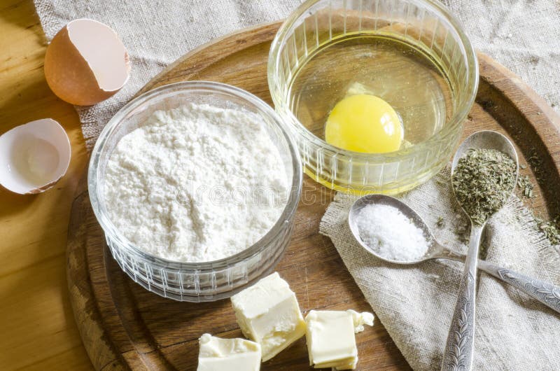 flour salt eggs butter ingredients dough oil preview kitchen life